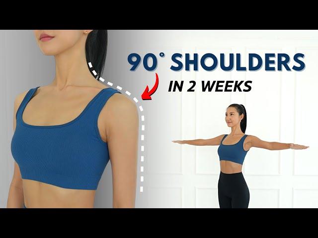 90° Lean Shoulders Workout - Get Beautiful Neck & Shoulders | No Equipment, Standing Only