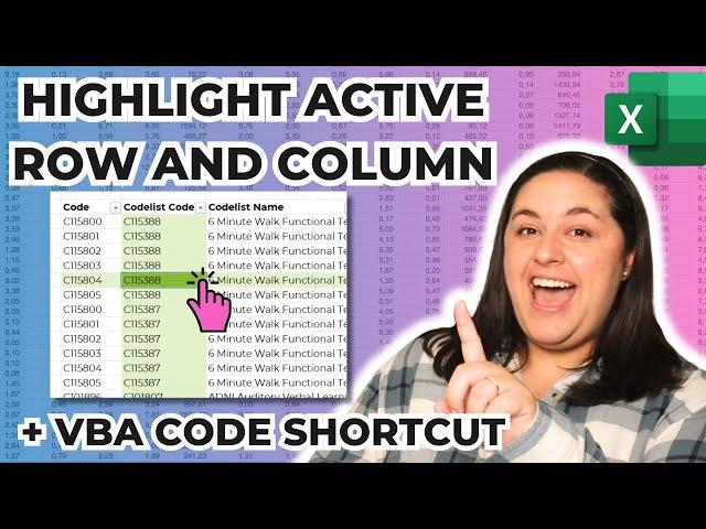 Highlight Row and Column when Clicked in Excel | VBA Shortcut