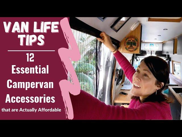 12 Essential Campervan Accessories that are Actually Affordable - Van Life Tips