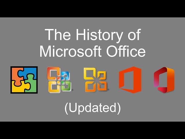 The History of Microsoft Office (Updated)