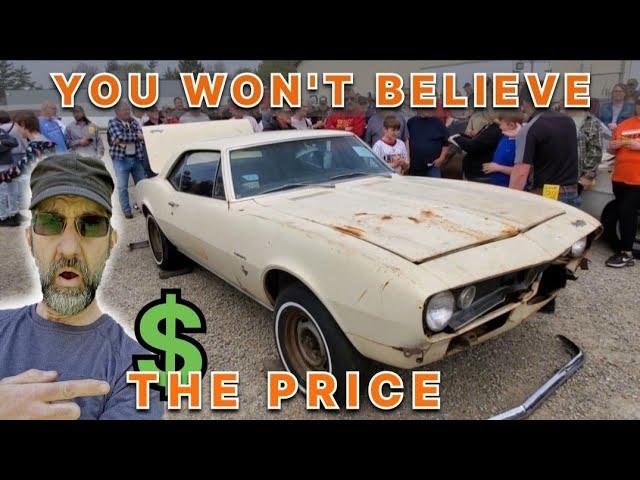 Ratty 1969 Chevy Camaro Z28 w/454. California car in Ohio Auction + Chevelle, Nova's Vega