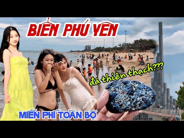 BIỂN PHÚ YÊN HÈ 2024 QUÁ ĐÔNG DU KHÁCH TẮM BIỂN MIỄN PHÍ, Tháp Nghinh Phong CHECKIN RẦM RẦM KPVL