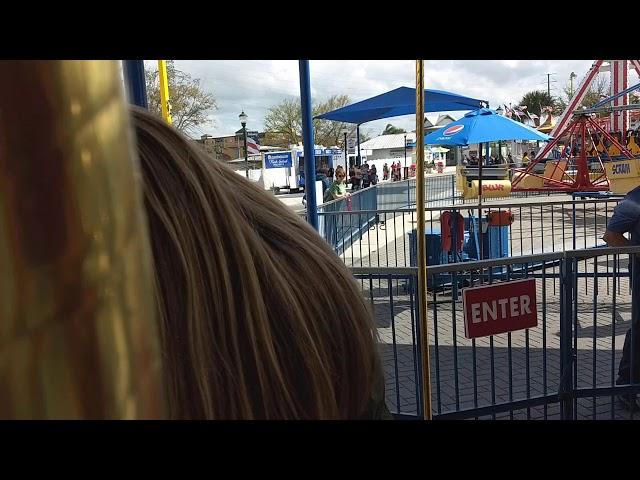 Scarlett 8 months on carousel at Fun Spot