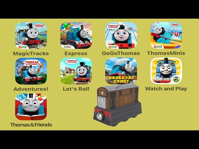 Thomas & Friends Magic Tracks,Thomas Express Delivery,Go Go Thomas,Thomas Minis,Let's Roll,Race On