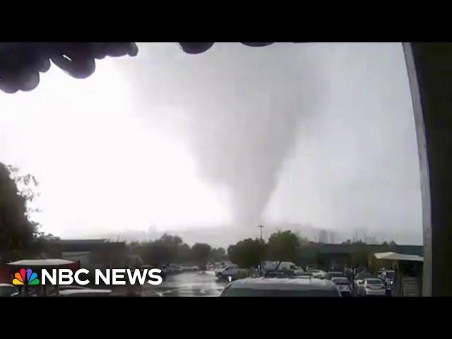 Rare tornado hits Northern California  