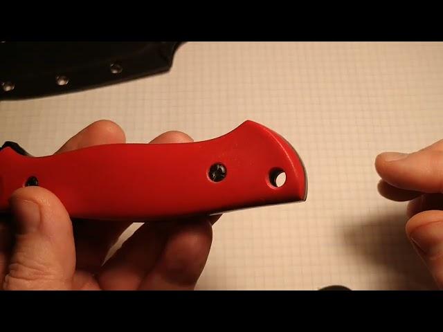 n. c. custom pride limited red G10, D2 steel