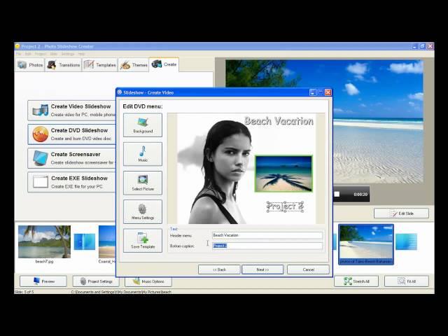 How to Burn DVD Slideshow Video Tutorial Photo Slideshow Creator Editor software