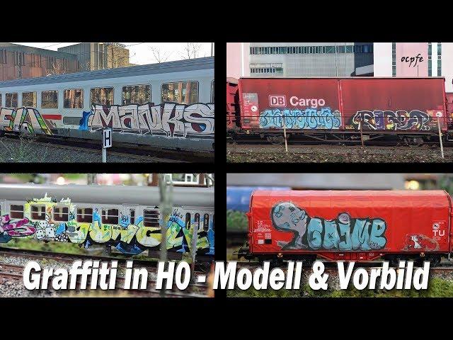 Graffiti on the model railroad layout