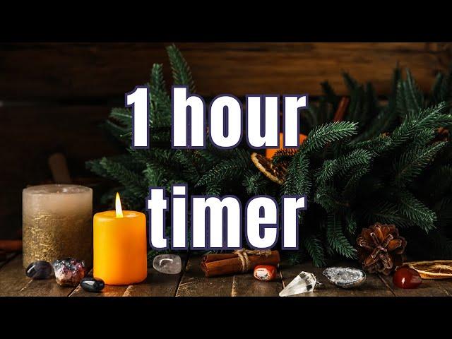 Winter Candle Timer | No music w/ alarm | time stamped