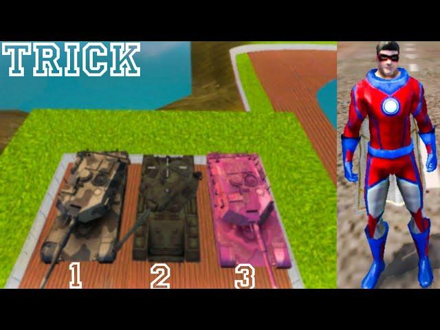 The Ultimate Guide to the rope hero vice town 3 Tanks Trick || Rope hero vice town 3 tanks trick