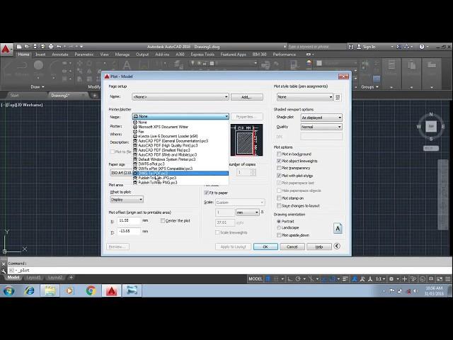 How to convert autocad file into Pdf(Plotting/printing)