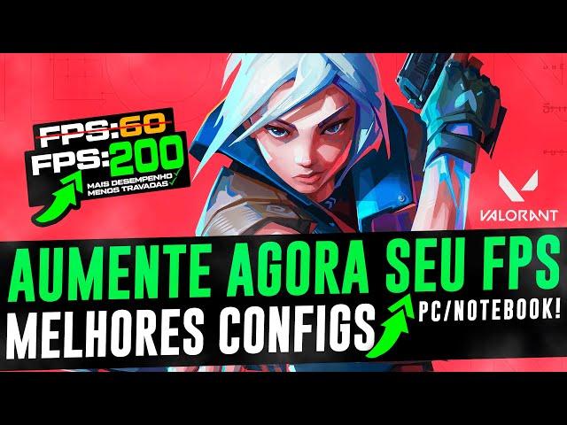 COMO AUMENTAR O FPS NO VALORANT EM 2024 ! MELHORES CONFIGURAÇÕES PARA MELHORAR FPS PING E INPUT LAG