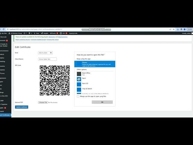 Secure Certificate Validation System: Generate and Verify QR Code Certificates - Wordpress