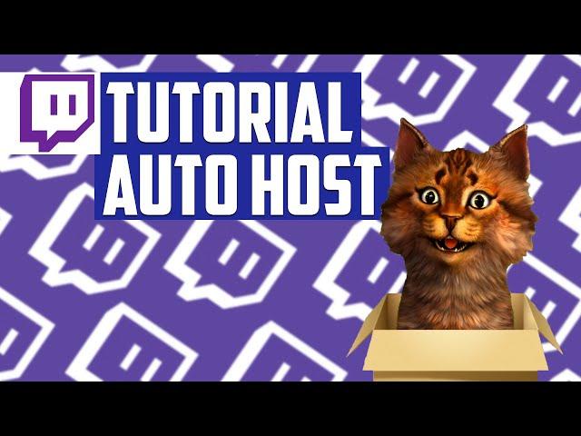 COMO DAR AUTO HOST NUM CANAL NA TWITCH TUTORIAL