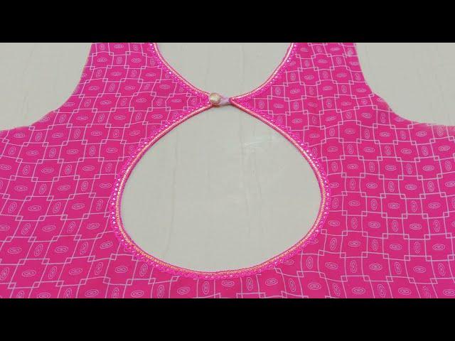 Blouse Back Neck Design Cutting and Stitching // Blouse design....