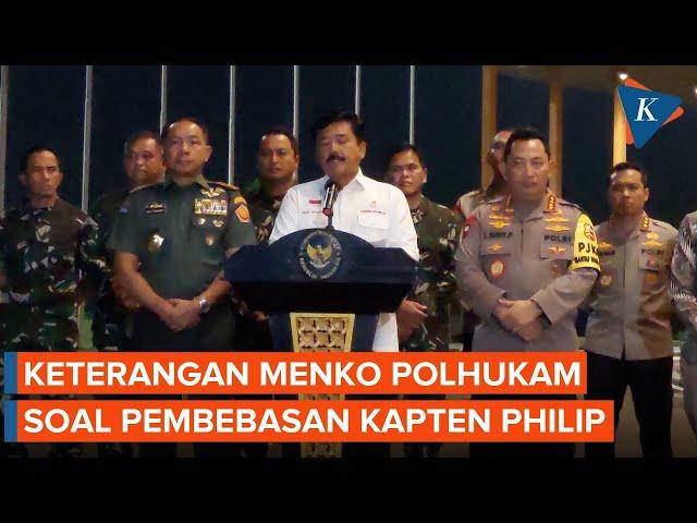 [FULL] Pernyataan Menko Polhukam Terkait Pembebasan Pilot Susi Air Philip Mehrtens