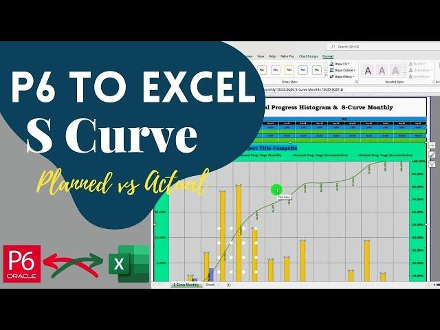 How to Create S Curve Planned vs Actual from Primavera P6 to Excel