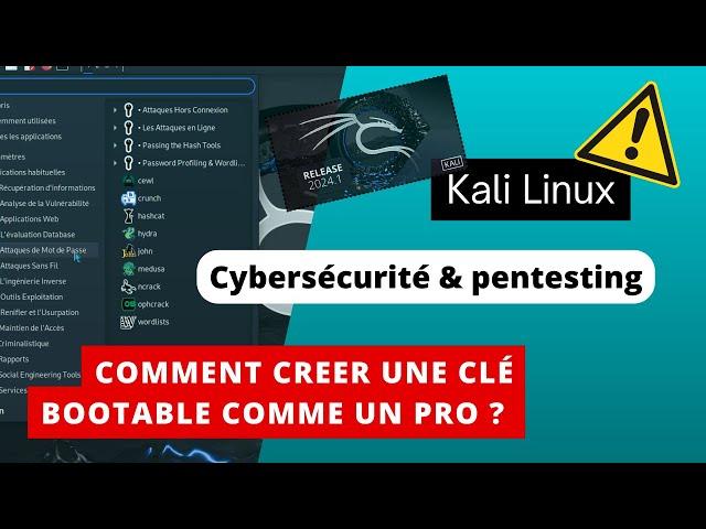  COMMENT CREER UNE CLE USB BOOTABLE PERSISTANTE DE KALI LINUX EN 5 MN ! 