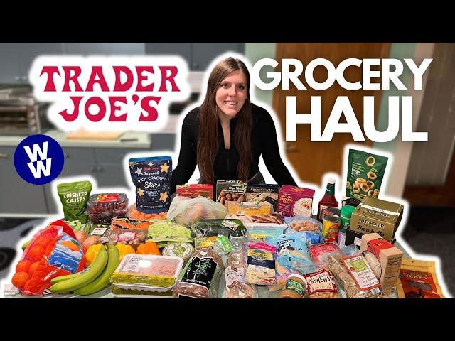 HUGE Healthy Trader Joe's Grocery Haul | WeightWatchers Points & Calories/Macros/Nutrition Info