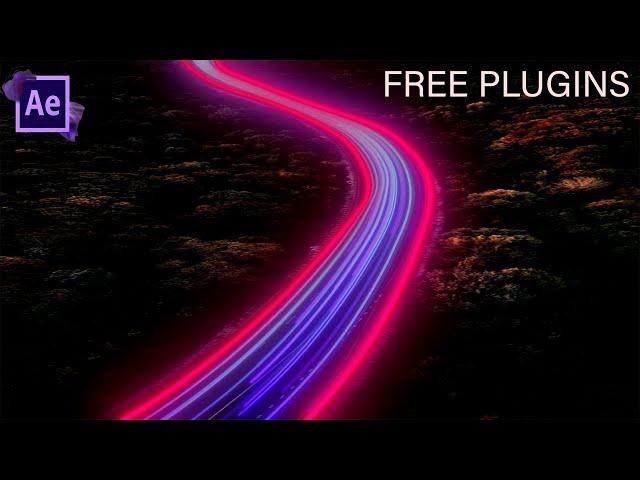 Glowing flow line animation in after effects || Volna Free Plugin || Deep Glow Free Plugin