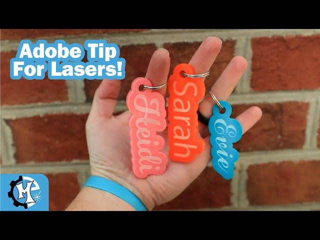 Create Stunning Laser Cut Keychains Fast with This Adobe Trick!