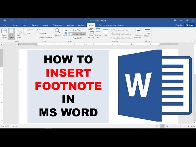 How To Insert a Footnote in Word (2024)