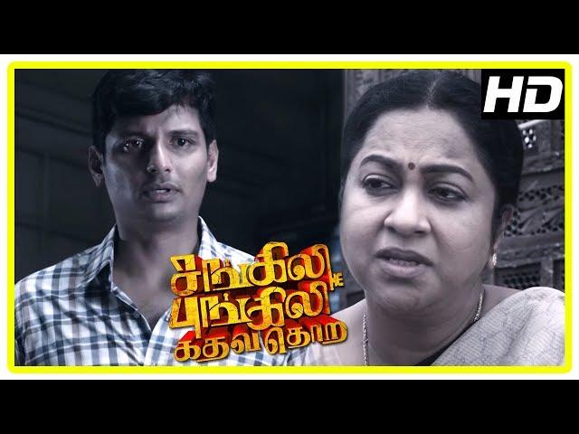 Sangili Bungili Kadhava Thorae Scenes | Jiiva recollects past | Jiiva and family shift to new house