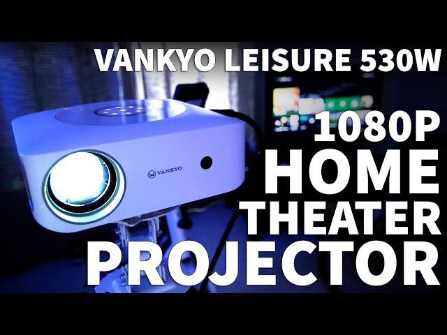 Vankyo Leisure 530W 1080P Projector Cheap - Under $250 Budget Projector for Home Theater Review Demo