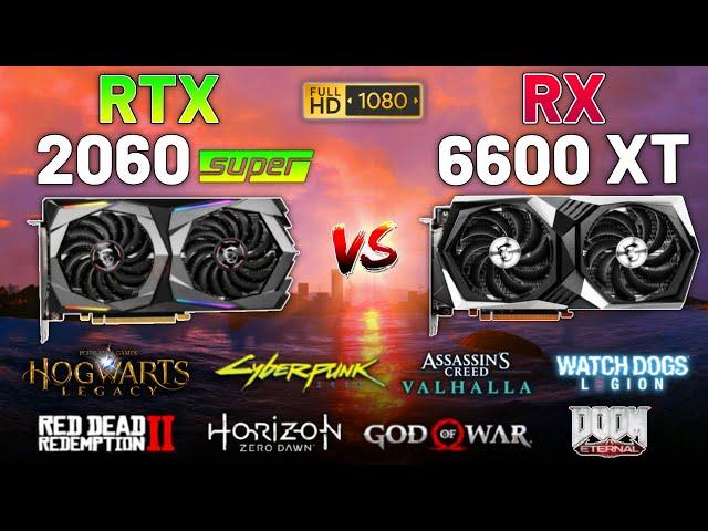 RTX 2060 SUPER vs. RX 6600 XT in 2023 (Test in 8 Games) 1080p