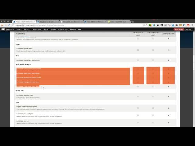 Drupal 7 Menu admin per menu - Daily Dose of Drupal episode 126