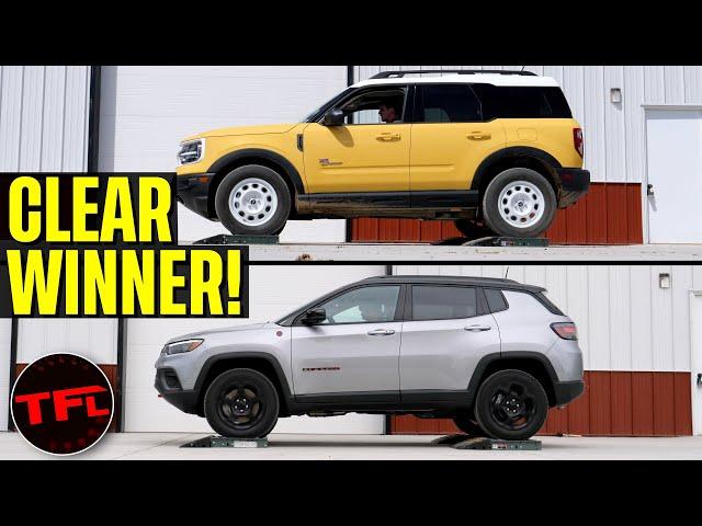 One Clear Winner & Loser: 2023 Ford Bronco Sport vs. 2023 Jeep Compass AWD Torture Test!