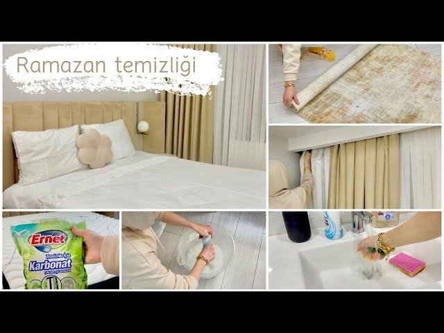 SESSİZ VLOG|Ramazan temizliği part 1|Detaylı yatak odası temizliğiBanyo temizliği