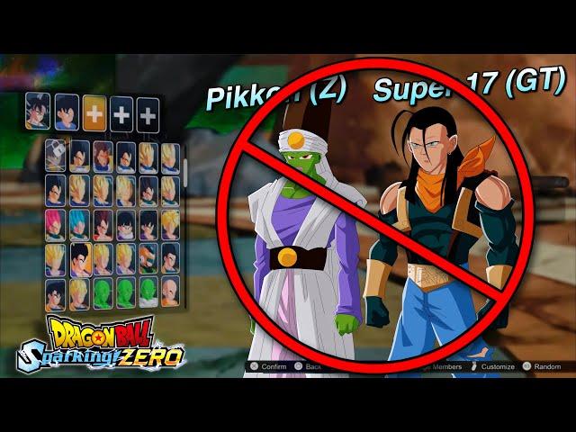 EVERY Missed Character in the DRAGON BALL: Sparking! ZERO FULL Roster