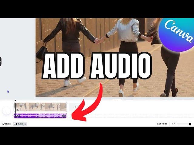 How to Add Audio in Canva Video 2024 | Canva Tutorial