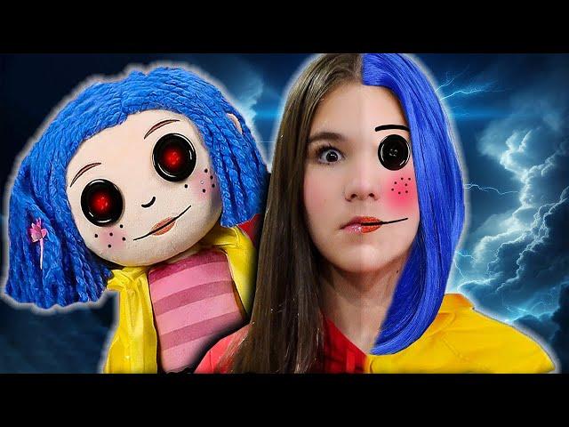 Coraline The Movie!  Coraline Is Controlling Her | What's Inside Creepy Coraline Doll