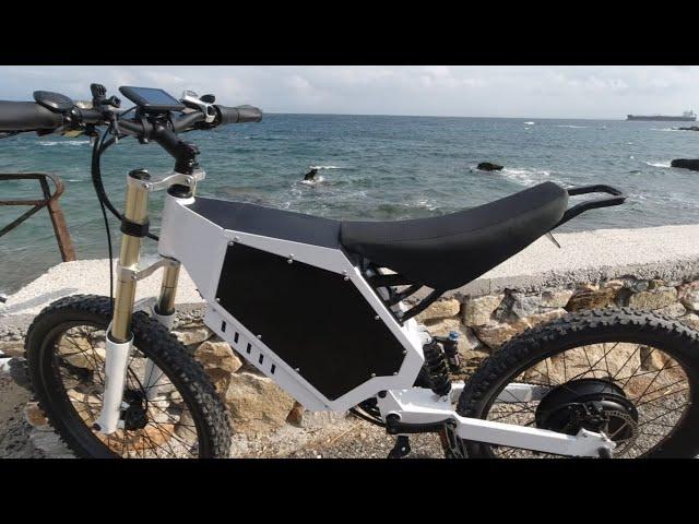 Enduro ebike high power 74v 80ah speed test from Vari - Ermoupoli Gr