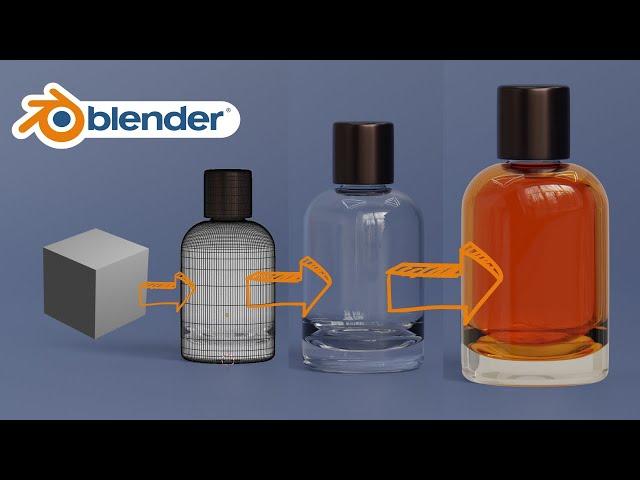 Blender 3D Modeling software: Glass Perfume Bottle Tutorial