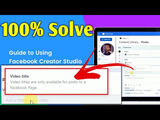 FB Creator Studio Video Upload Problem Solving video | 100% Problem Solved | Facebook Creator Studio