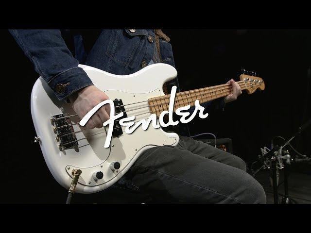 Fender Player Precision Bass MN, Polar White | Gear4music demo