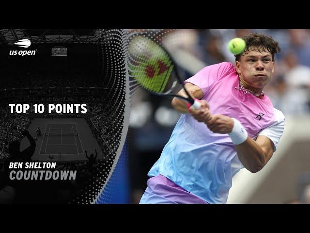 Ben Shelton Top 10 Points | 2024 US Open