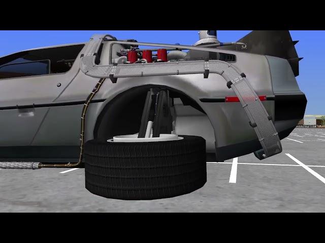 GTA BTTF Mod 0.2g DeLorean Rolling Hover Conversion