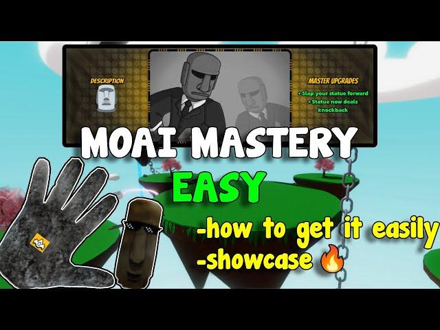 HOW TO GET MOAI MASTERY + SHOWCASE | SLAP BATTLES