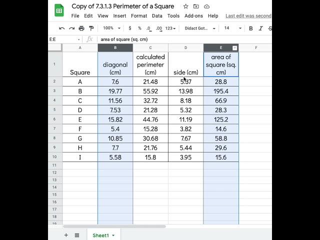 Selecting Columns of Data for a Scatter Chart