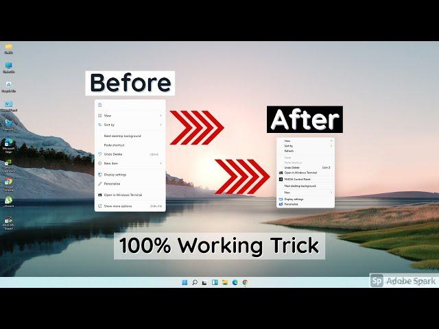 How to get old right click Menu in Windows 11 | How to show Refresh option - Hindi Tutorial