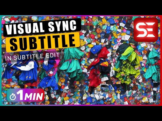 How To SYNC Subtitles with Video using VISUAL SYNC in Subtitle Edit