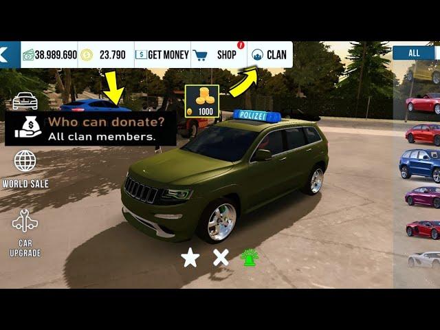 How to Transfer Gold Coins to Clan in Car Parking