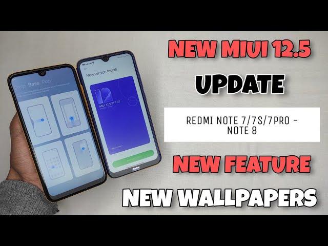 New MIUI 12.5 Xiaomi.Eu Beta Update For Redmi Note 7/Note 8 | New Hidden Features 