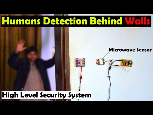 Microwave Sensor with Arduino for humans and objects detection behind walls, Doppler Radar Sensor