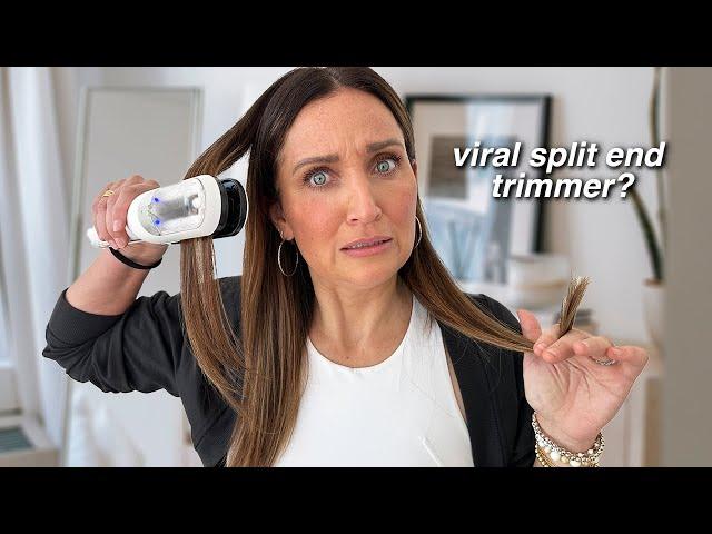 testing the viral split end trimmer | will it work?