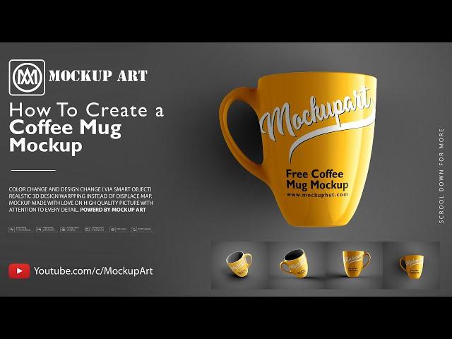 How to make a coffee mug mockup | Photoshop Mockup Tutorial